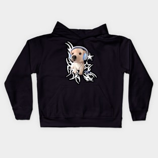 Music dog 2 Kids Hoodie